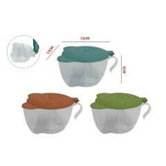 Especiero plástico de 4 compartimientos | colores surtidos