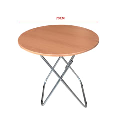 MESA PLEGABLE CIRCULAR 70X70X70CM
