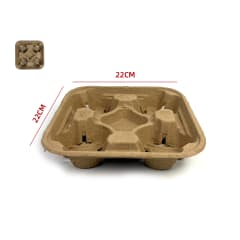 PORTA DESECHABLES PARA CUATRO VASOS