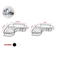 ESTANTES ESQUINA METÁLICOS ORGANIZADORES 2PCS