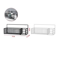 ESTANTE BAÑO METÁLICO FLOTANTE 37X13.5X16CM