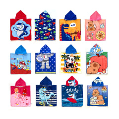 TOALLA CAPUCHA INFANTIL SECADO RÁPIDO 60×120 CM DISEÑOS SURTIDOS