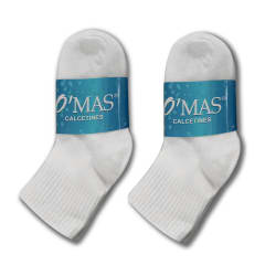 CALCETÍN DE NIÑO TOBILLO BLANCO TALLA 2-4-6 | 12 UNI