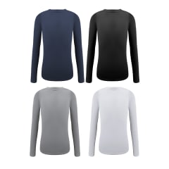 CAMISETA DE NIÑO CON POLAR COLOR LISO  | 12 UNID