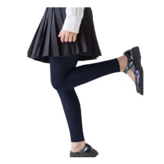 CALZA DE NIÑA ESCOLAR CON POLAR COLOR AZUL | 12 UNID