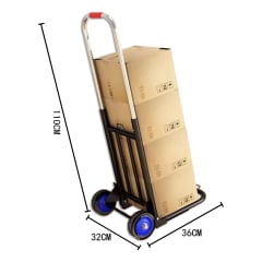 CARRO PLEGABLE CON RUEDAS TIPO YEGUA 110X32X36CM | 4 UNID