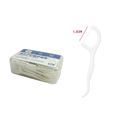 Caja 50 Pzas Hilo Dental Con Mango Plástico Limpieza Bucal