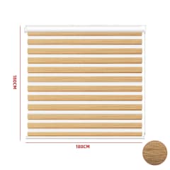 Cortina Roller Duo Black Out Beige 180x180 cm