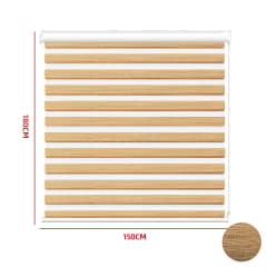 Cortina Roller Duo Black Out Beige 150x180 cm