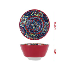 BOWL CERÁMICA MANDALA ROJO 11.5 CM