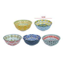 BOWL CERÁMICO ESTILO MANDALA 12 CM | COLORES SURTIDOS
