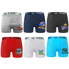 BOXERS DE ALGODÓN JUVENIL LISO ESTAMPADO TALLAS 10-12/12-14/14-16 | 12 UNI