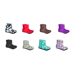 BOTAS PANTUFLAS MUJER CON CHIPORRO DISEÑOS | 12 UNID