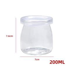 FRASCO DE VIDRIO CON TAPA 7.6X7X6.7  | VENTA POR MAYOR