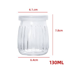 FRASCO DE VIDRIO DISEÑO LINEAS CON TAPA PLASTICA 150ML