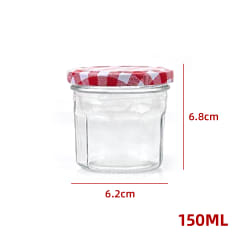 FRASCO DE VIDRIO CON TAPA ALUMINIO COLOR 150 ML