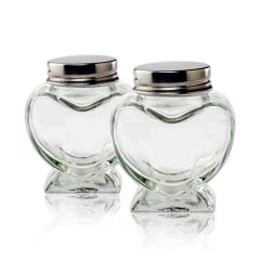 FRASCO DE VIDRIO CORAZON CON TAPA ALUMINIO 50 ML | 150 UNID