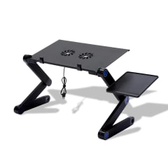 MESA PARA NOTEBOOK CON SOPORTE PLEGABLE 42X26CM