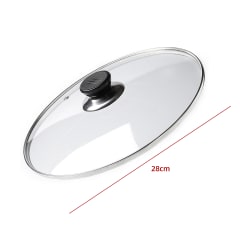 TAPA PARA OLLA DE VIDRIO TEMPLADO 28CM