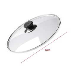 TAPA PARA OLLA DE VIDRIO TEMPLADO 32CM