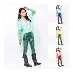 PONCHO IMPERMEABLE DE ADULTO UNISEX COLORES CLAROS 135X90 | 36 UNID