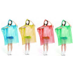 PONCHO IMPERMEABLE ADULTO UNISEX LISO TALLA UNICA 52X80CM  |12 UNID_OLD