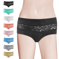 CALZÓN TIRO ALTO INVISIBLE CON ENCAJE |12 UNID