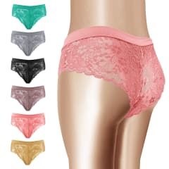 CALZON COLALESS DE ENCAJE PLETINA ANGOSTA DE TELA COLORES SURTIDOS | 12 UNID