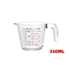 JARRA MEDIDORA VIDRIO 350ML 11X8.9CM  | 24 UNID