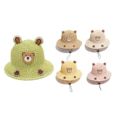 SOMBRERO INFANTIL TEJIDO DISEÑO DE OSO