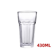 VASO TRANSPARNTE 430ML 8X14.5CM | 12 UNID