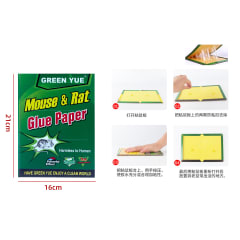 TRAMPA PEGAMENTO PARA RATONES 21X16CM | 24 UNID