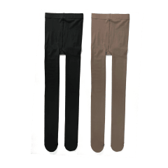 PANTYHOSE EFECTO PIEL COLOR LISO NEGRO/CAFE 3XL| 12 UNID