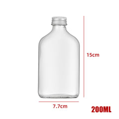 BOTELLA PLANA CON TAPA 200ML