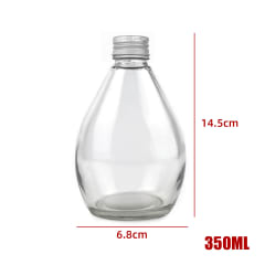 BOTELLA GOTA DE AGUA CON TAPA 350 ML