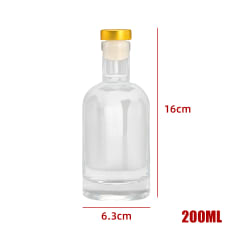 BOTELLA CON TAPA 200 ML