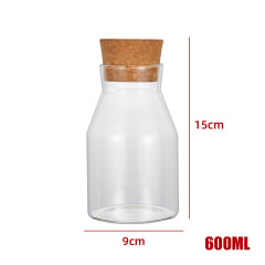 BOTELLA CON TAPA CORCHO 90*151