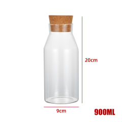 BOTELLA CON TAPA CORCHO 90*200