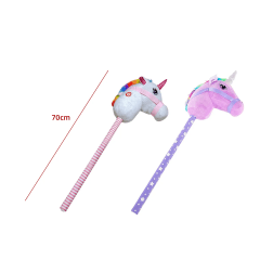 UNICORNIO DE PALO CON SONIDO 70 CMS