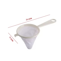 COLADOR DE TELA CON MANGO PLASTICO 11.5X23.2CM