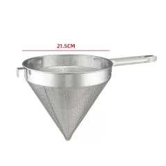 COLADOR CHINOIS DE ACERO INOXIDABLE 21.5 CM