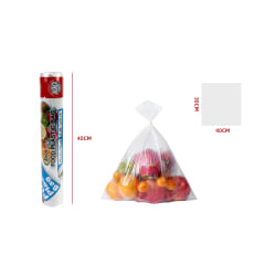 BOLSA PLASTICA SIN ZIPPER (100PCS) 30X40CM