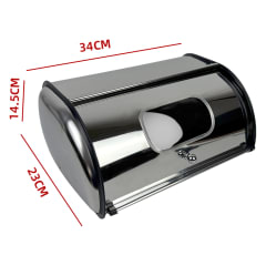 PANERA METALICA CON VENTANA 34x23x14.5 cms