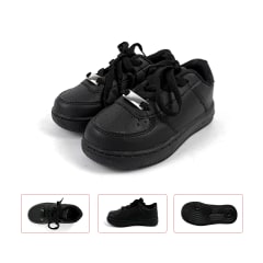 ZAPATILLA NEGRA ESCOLAR CON CORDONES 25-30