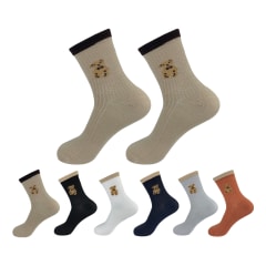 CALCETINES DE MUJER CORTE MEDIO OSO COLOR LISO | 12 UNID