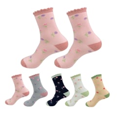 CALCETIN LOLA TOALLA FLORCITA COLORES