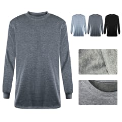 CAMISETA DE HOMBRE ALGODÓN PLUSH COLORES SURTIDOS TALLA M-XL/XL-XXL  | 12 UNID
