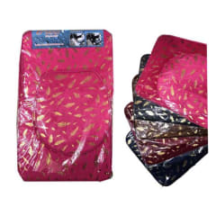 ALFOMBRA DE BAÑO PLUSH CON DISEÑO DORADO  3PCS 50X80CM | 12 UNID