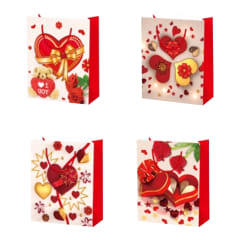 BOLSA DE REGALO COLORES SURTIDOS  26X10X32CM | 12 UNID