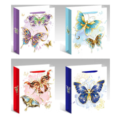 BOLSA DE REGALO MARIPOSAS 18X8X24